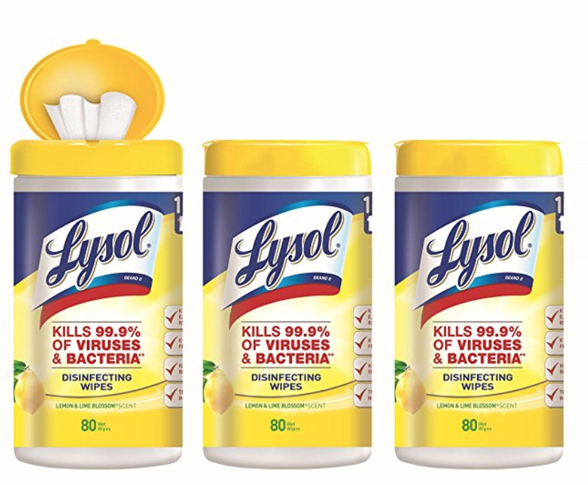 Lysol Disinfecting Wipes 80-Count 3-Pack Just $8.40 Shipped!