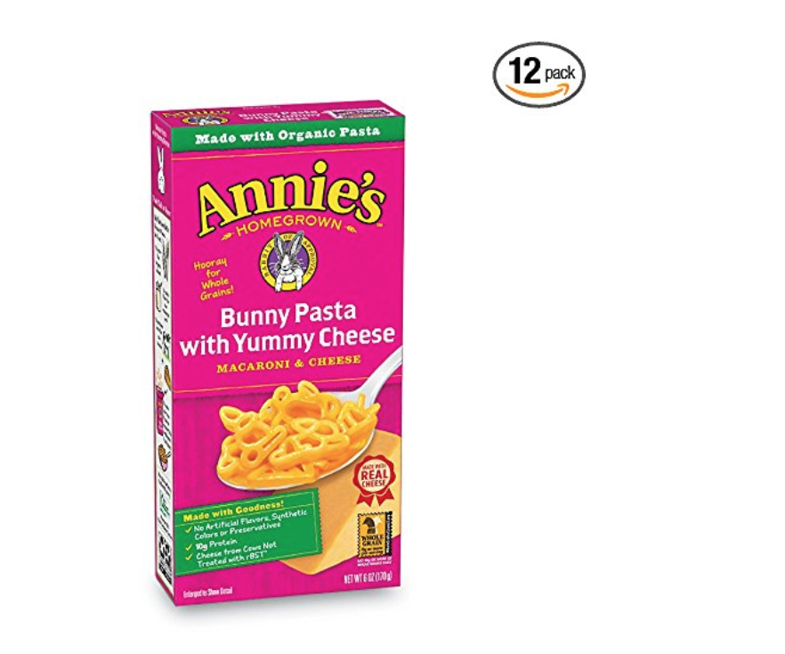 Annie’s Macaroni and Cheese, Bunny Pasta with Yummy Cheese 12-Pack Just $7.90 Shipped!