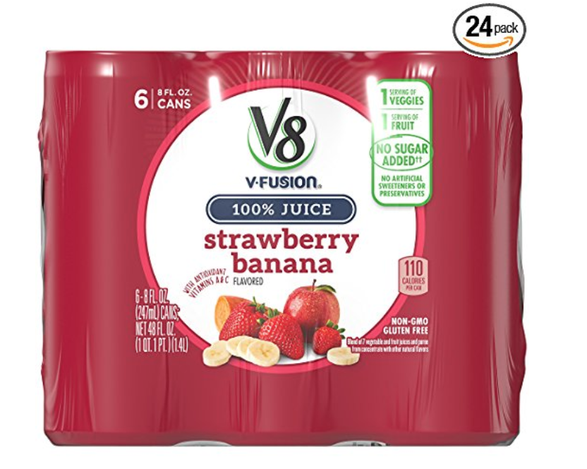 V8 V-Fusion, Strawberry Banana 24-Count Just $10.58 Shipped!