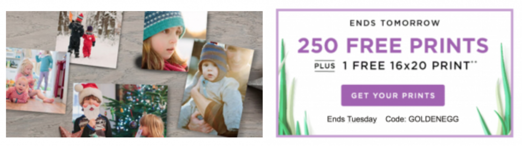 Shutterfly: 250 FREE Prints & A FREE 16×20 Print Through Tomorrow! Just Pay Shipping!