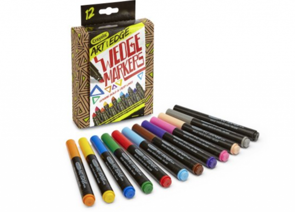 Crayola 12-Count Art with Edge Wedge Tip Markers Just $5.89! (Reg. $16.44)