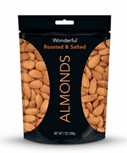 Wonderful Almonds, Roasted and Salted, 7oz Bag Just $2.84 Shipped!