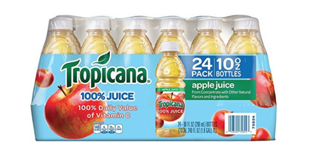 Tropicana Apple Juice 10 oz. 24-Count Just $10.29!