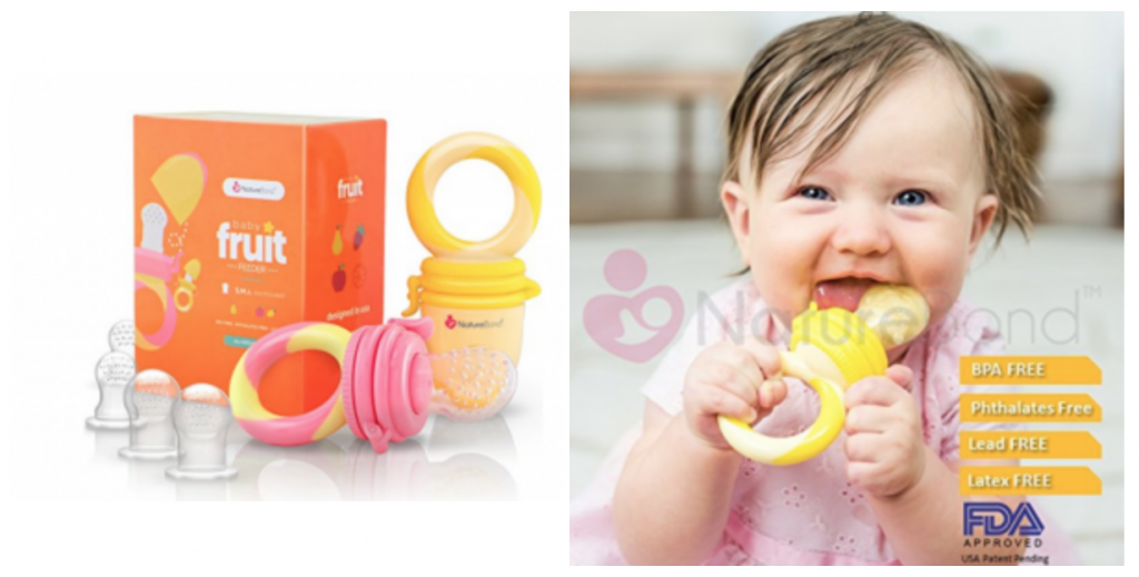 NatureBond Baby Food Feeder / Fruit Feeder Pacifier 2-Pack Just $9.74!