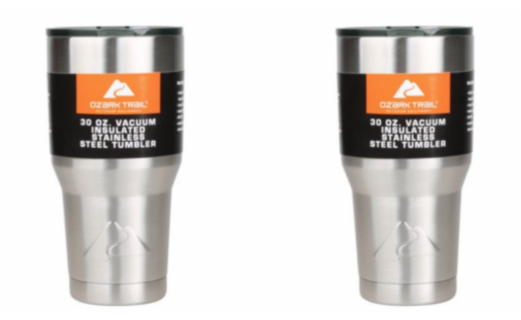Value 2-Pack: Ozark Trail 30-Ounce Double-Wall, Vacuum-Sealed Tumbler Just $10.00!