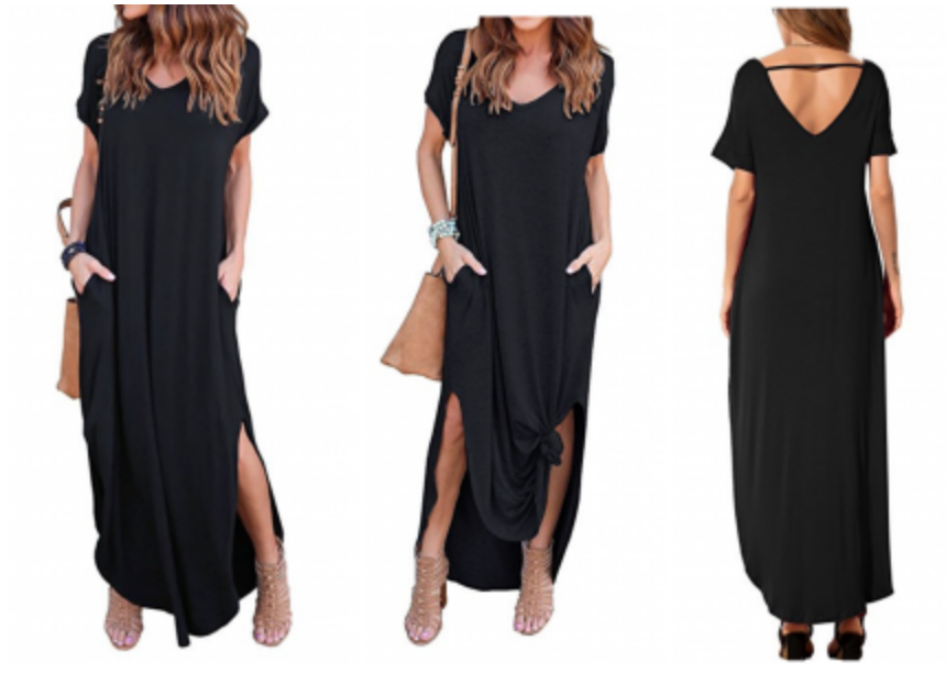 Women’s Casual Loose Pocket Maxi As Low As $16.99!