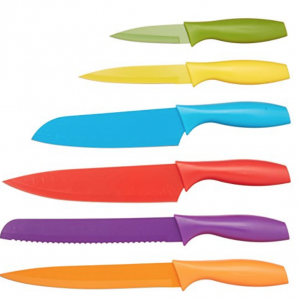 AmazonBasics 12-Piece Colored Knife Set Just $11.85!