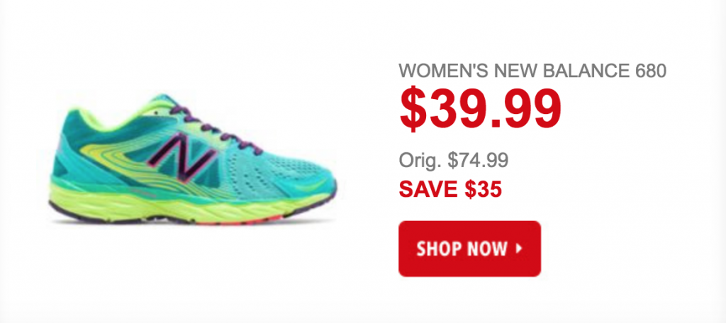 Women’s New Balance 680 Running Shoes Just $39.99 Today Only! (Reg. $74.99)