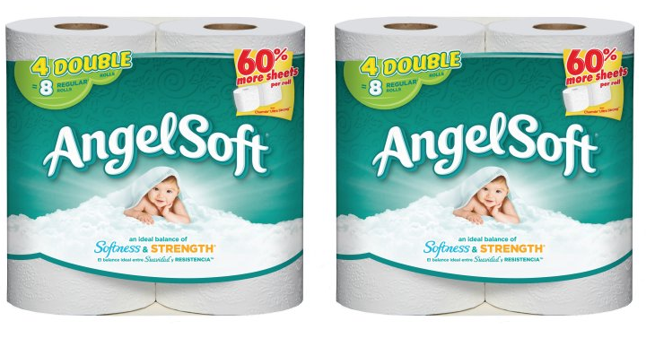 Angel Soft 4 Double Rolls Bath Tissue Only $2.00! That’s Only $0.25 per Regular Roll!