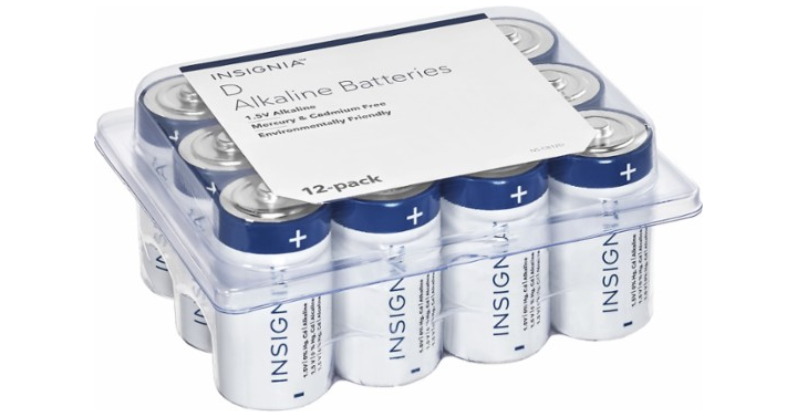 Insignia D Batteries 12-Pack – Just $8.99!