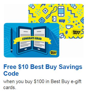 Buy $100 Best Buy e-Gift Card, Get a FREE $10 Savings Code!