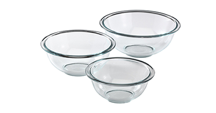 Pyrex Prepware 3-Piece Glass Mixing Bowl Set – Just $17.49!