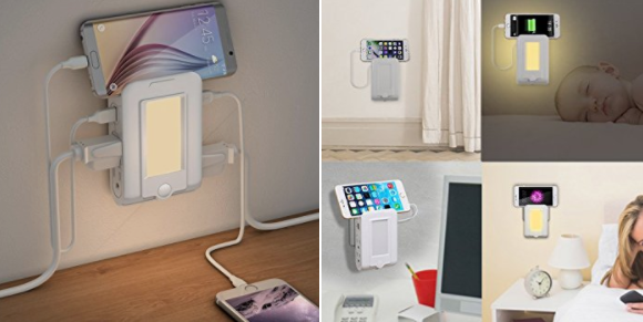 Wall Mount Night Light and USB Charging Station Just $11.99!
