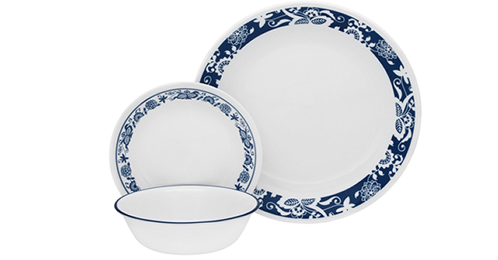 Corelle Livingware 16 piece Dinnerware Set, True Blue – Just $27.99!