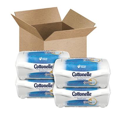 Cottonelle Fresh Care Flushable Cleansing Cloths Refillable Tub ,42 Count (Pack of 4) – Only $6.22!