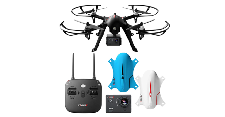 Force1 F100 Ghost Drone with Camera 2 Batteries and 2 Shells – Just $99.99!