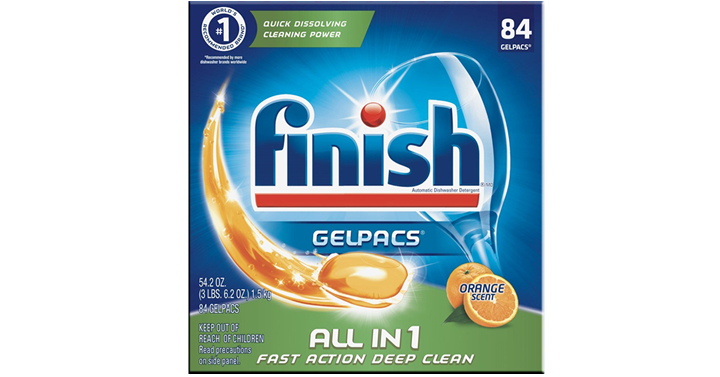 Finish All In 1 Gelpacs, Orange 84 Tabs – Just $9.17!