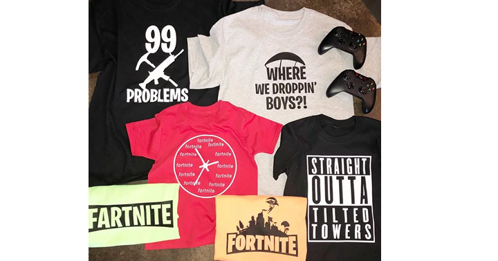 HOT! Fortnite Tees Adult & Kids 15 Styles from Jane – Just $12.99!