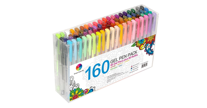 Smart Color Art 80 Colors Gel Pens with 80 Refills Set – Just $15.99!