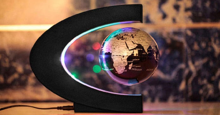 C Shape Magnetic Floating Globe Only $14.49 Shipped!