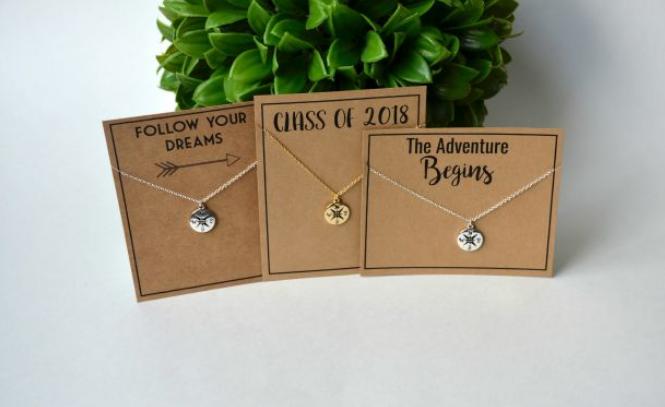 Graduate Compass Necklace – Only $4.99!
