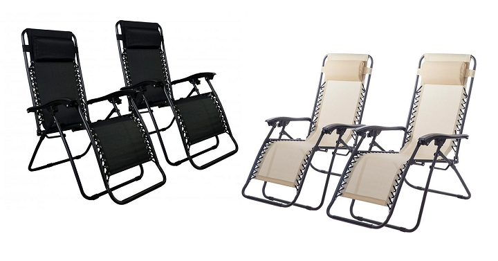 TWO Zero Gravity Chairs for $39.99 SHIPPED!