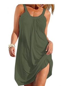 Summer Casual Relaxed Strappy Sleeveless Beach Short Mini Dress $13.59!