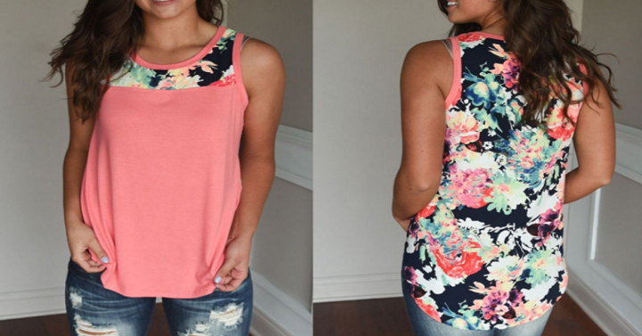 Must Have Floral Tank for Just $14.99! (Reg. $39)- Today Only!