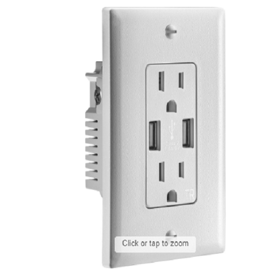 Insignia USB Charger Wall Outlet-White Only $9.99! (Reg. $30)