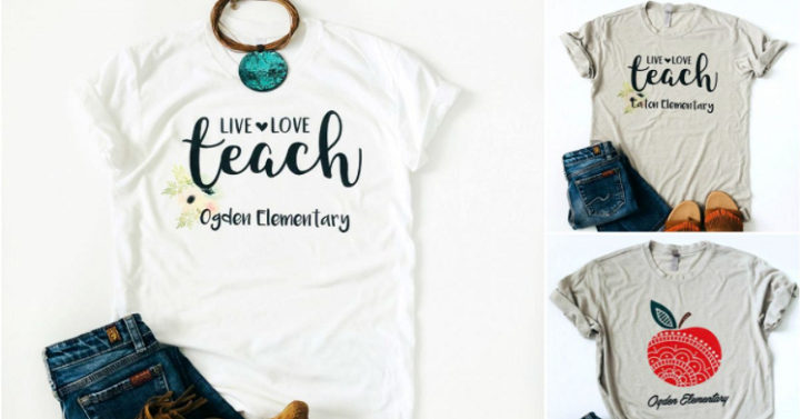 Super Cute Custom Teacher Shirts Only $13.99 (Reg. $28)