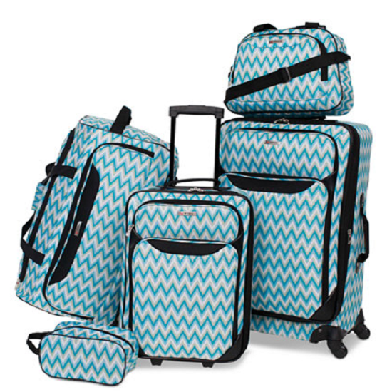 Springfield III Printed 5-Pc. Luggage Set Only $58.99! (Reg. $200)