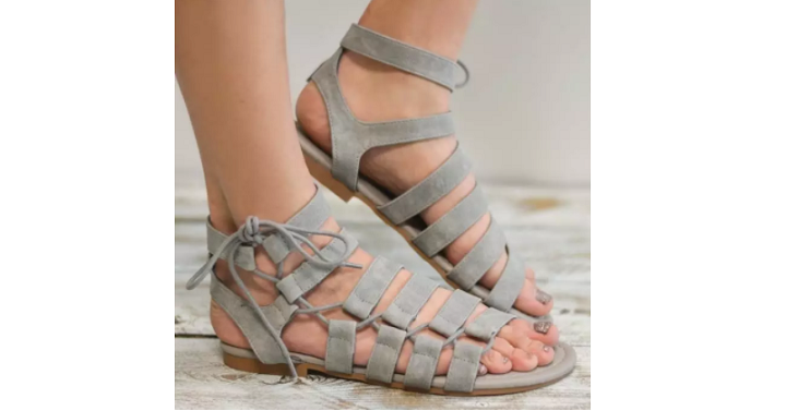 Jane: Strappy Caged Gladiator Sandals (5 Colors) for Just $16.99! (Reg. $60)