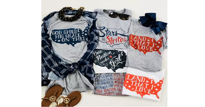 Patriotic Graphic Tees Only $13.50! (Reg. $24)