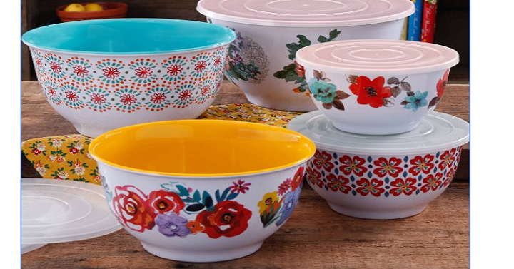 Pioneer Woman Traveling Vines Nesting Mixing Bowl Set Only $24.50! (Reg. $50)