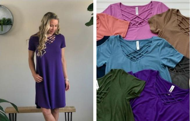 Lattice Dress With Side Pocket – Only $14.99!