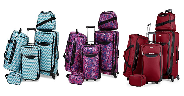 Tag Springfield III Printed 5-Pc. Luggage Sets Only $59.99 Shipped! (Reg. $200) Great Reviews!