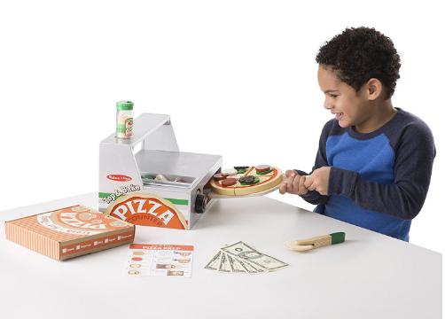 Melissa & Doug Top and Bake Wooden Pizza Counter Play Food Set – Only $26.75 Shipped!