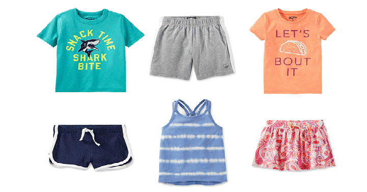 Osh Kosh: Buy 1, Get 2 FREE Tanks, Tees, Skirts and Shorts! Grab Them for Only $5.33 Each Shipped!