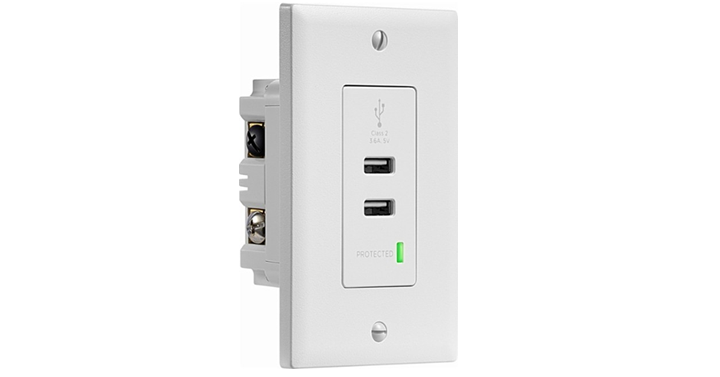 Insignia In-wall 3.6A Surge Protected USB Hub – just $10.99!
