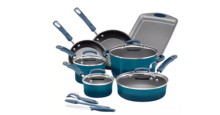 LAST DAY! Kohl’s 30% Off! Earn Kohl’s Cash! Stack Codes! FREE Shipping! Rachael Ray Brights 14-pc. Nonstick Cookware Set – Just $62.99! Plus earn $10 in Kohl’s Cash!
