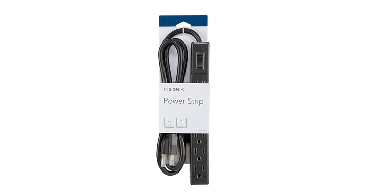 Insignia 6-Outlet Power Strip – Just $5.49!