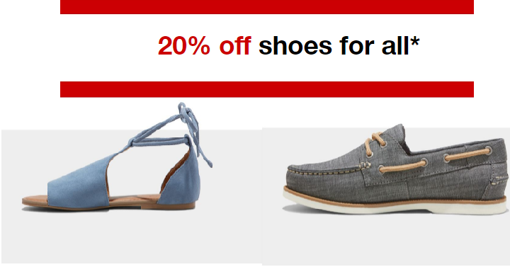 Target: Save 20% on Shoes for the Whole Family! Today, April 27th Only!