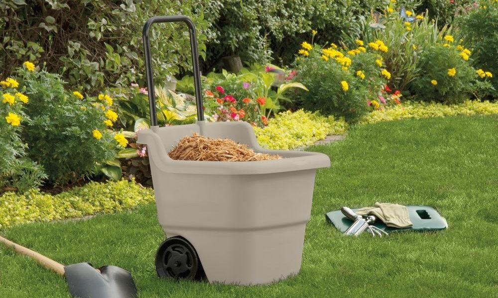 Suncast 15 Gal. Portable Resin Lawn Cart Only $19.88!