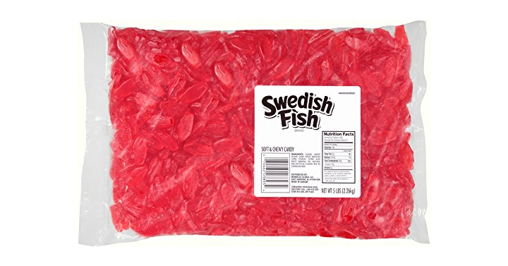Swedish Fish Soft & Chewy Candy, Red – Mini, 5 Pound Bag – Just $10.23!