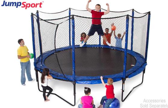 JumpSport SkyBounce 14′ Trampoline with Safety Enclosure – Only $275.40 Shipped!