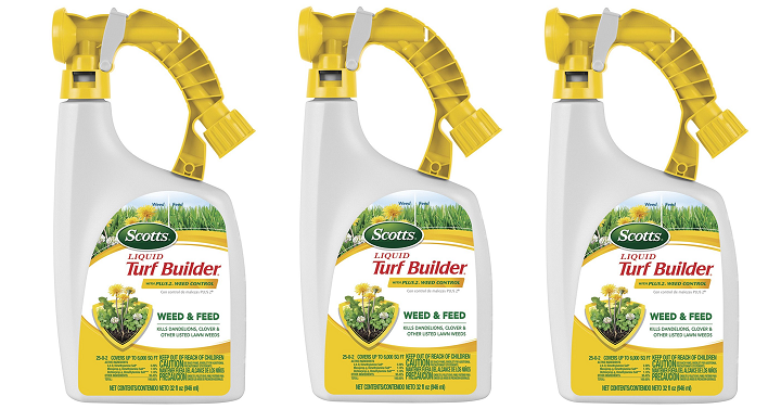 Scotts Liquid Turf Builder with Plus 2 Week Control Fertilizer Only $8.91!