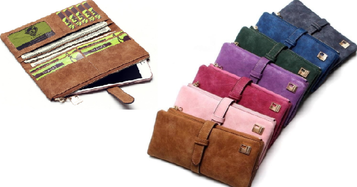Stylish Zippered Phone Clutch Wallets Only $12.99 Shipped!