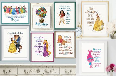 Enchanted Quotes & Characters 8×10 Print Only $3.37!