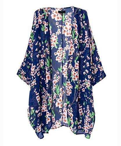Women’s Floral Loose Kimona Just $5.30 + FREE Shipping! Great Swim Coverup!