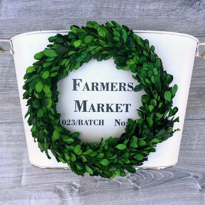 10″ Boxwood Wreath Only $16.99!